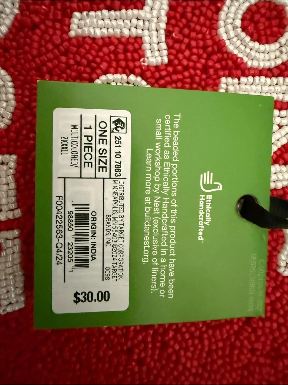 kate spade red beaded 